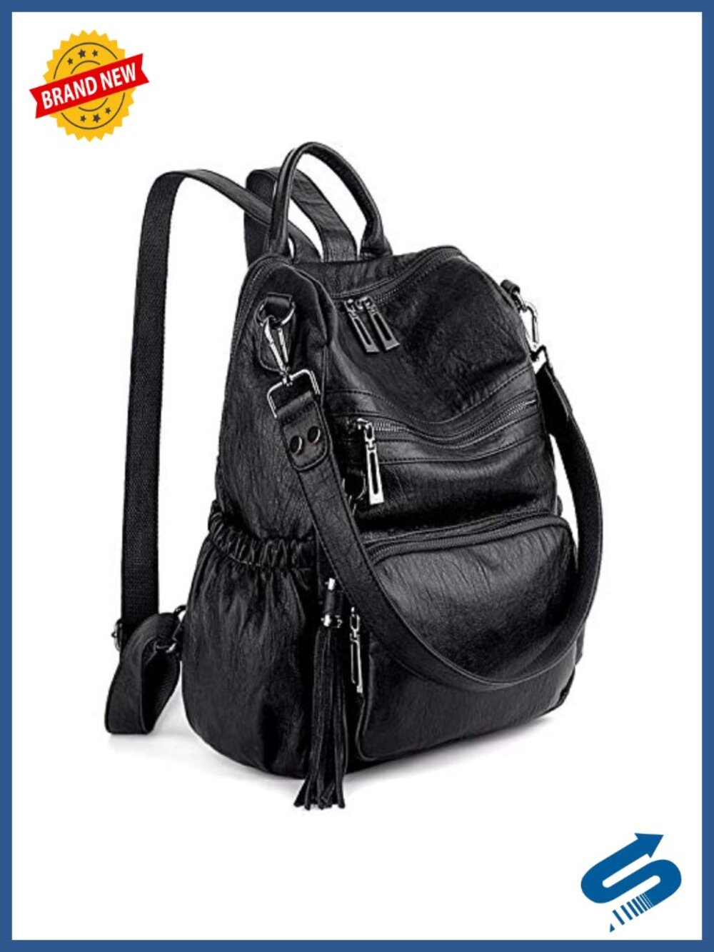 UTO Women Backpack Purse Vegan Leather Rucksack Travel Shoulder Bag